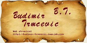 Budimir Trmčević vizit kartica